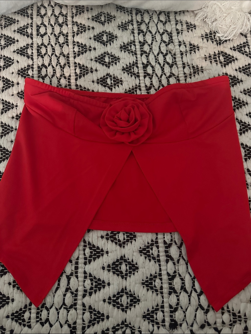 Red Flower tube top